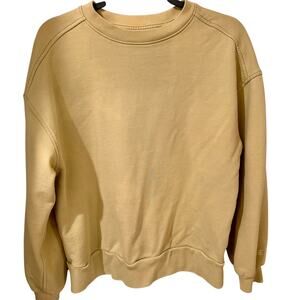 Everlane The Crewneck Pullover Men's Organic Cotton Sweatshirt Light Green, M